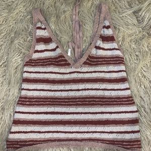 Free People crotchet tank